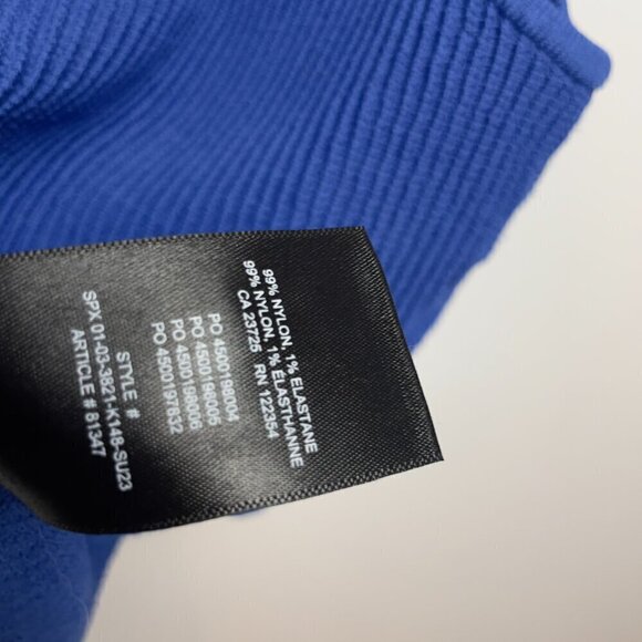 ARITZIA BABATON Sculpt Knit Racer Back Square Neck Sleeveless Blue Tank top Sz S - Picture 6 of 7